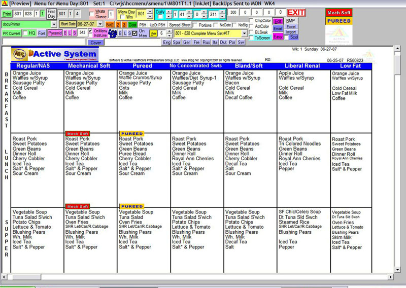 Active System Menu Package